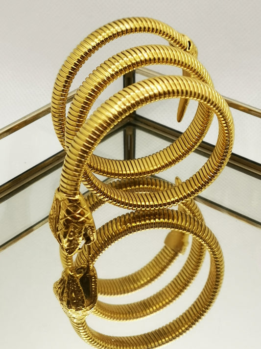 Brazalete serpiente dorado