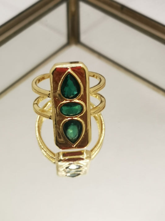 Anillo piedra verde